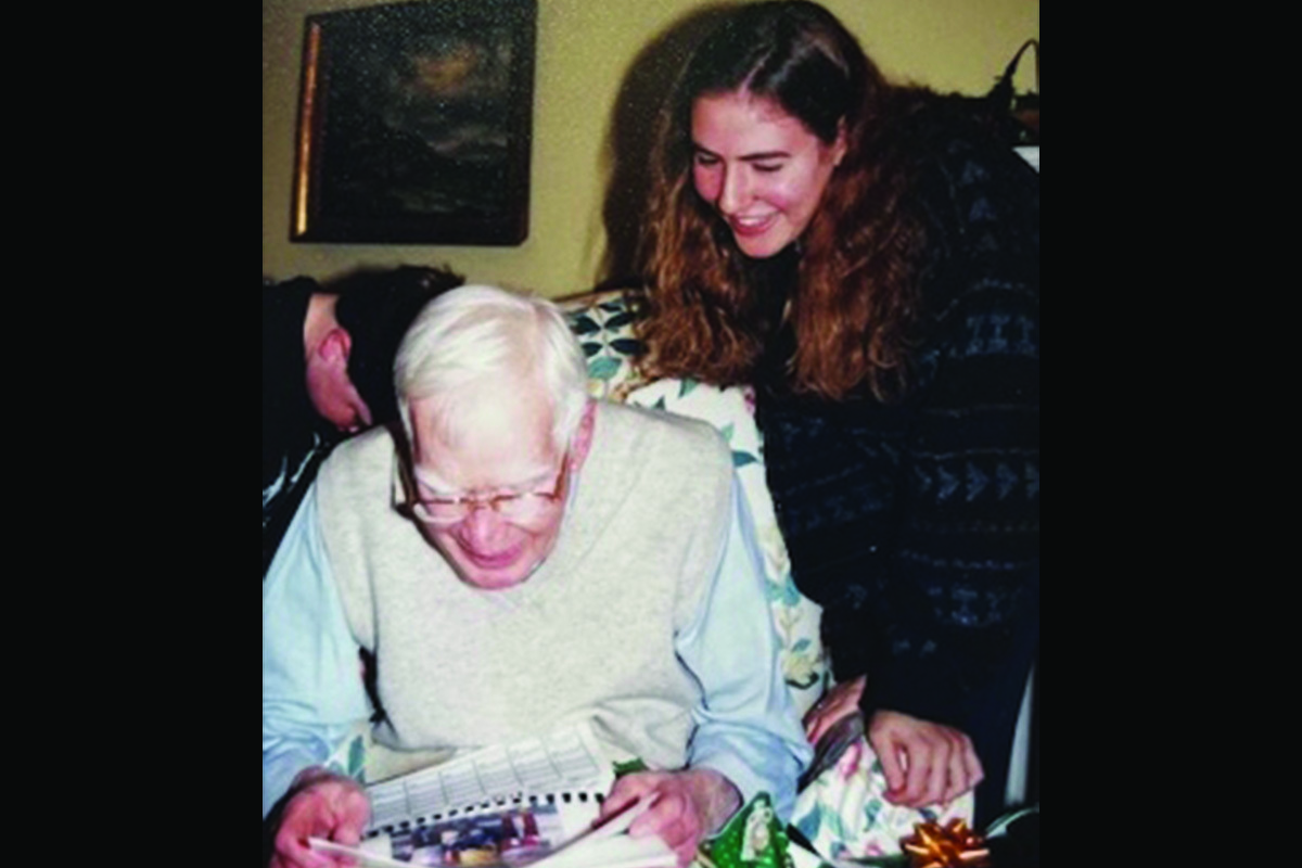 Dr. Liz Zauber and her grandfather